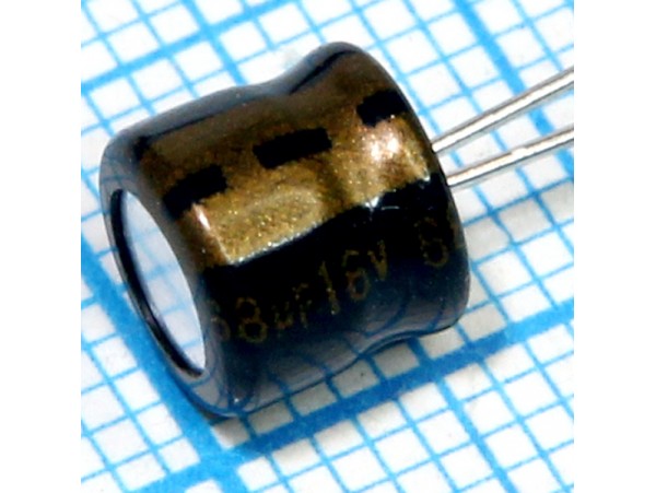 Конд.68/16V 0605 85°С Jamicon