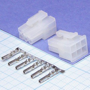 MF-6F розетка 6к.(2х3) на кабель