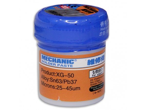 MECHANIC XG-50 (XG-500) паста паяльная Sn63/Pb37