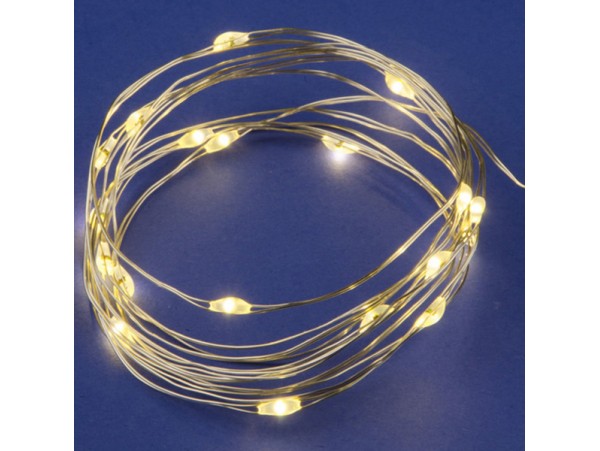 Гирлянда-нить ул.100LED Серебрянные нити 12м медь