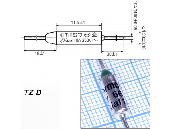 TZ D-066-10А Термопредохранитель