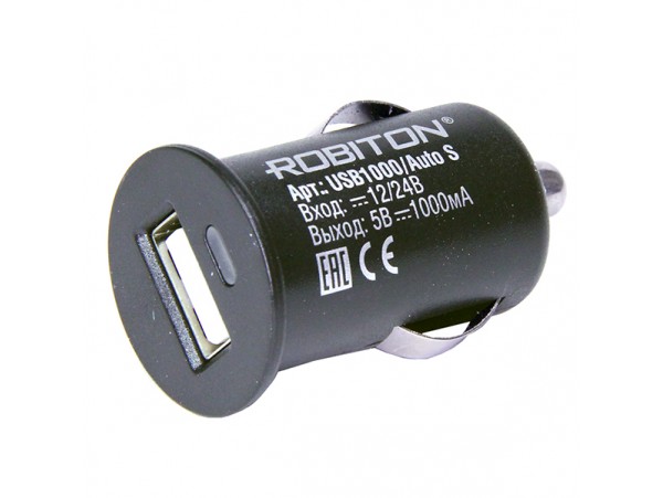 USB1000/AUTO S Устройство зарядное АЗУ Robiton