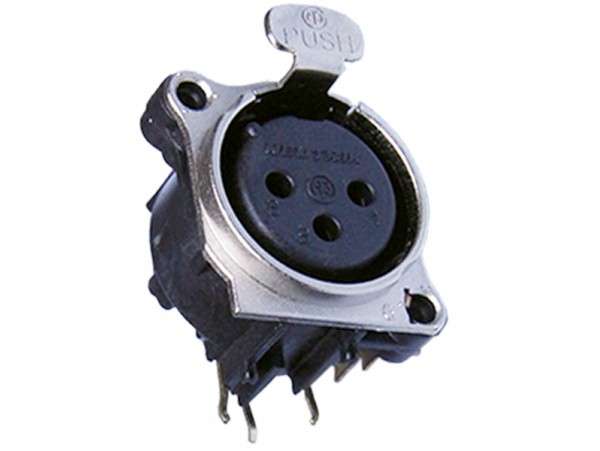 NC3FBH1 Розетка 3к.на плату XLR