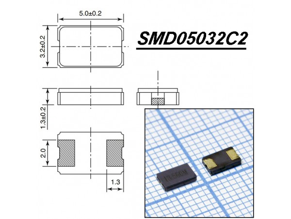 КВАРЦ 13,560МГц SMD05032C2