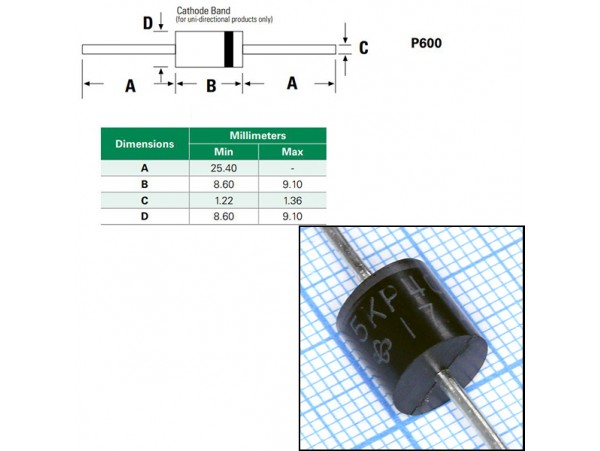 5KP40A диод защитный