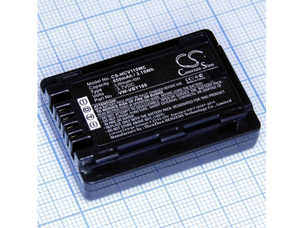 VW-VBY100 акк. 3,7V/850 mAh Panasonic CS-HCV110MC