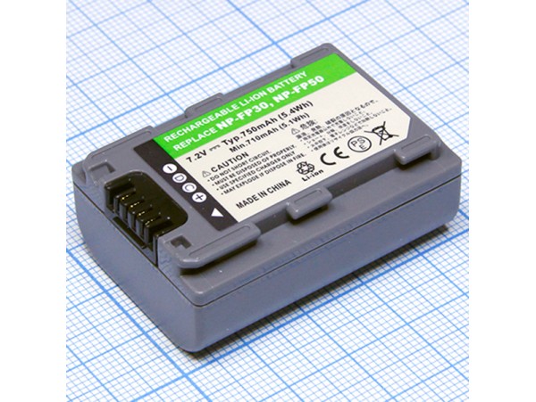 Акк. Sony NP-FP50 7,2V/750mAh