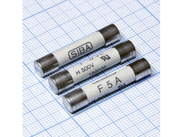 Пред.5А/500V (d=6;L=32) керамика SIBA189020