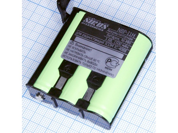 Icom NBP-I1H акк. 3.6V/1500mAh NiMH