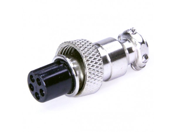 XS12JK-5P(гайка) F розетка 5PIN на кабель