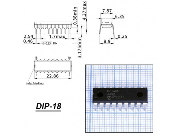 PIC16F648A-I/P