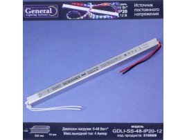 БП LED 12V 0-4A 48W ультратонкий