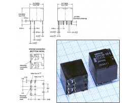 Реле 12VDC G8NW-2H-DC12 2C 30A/14VDC