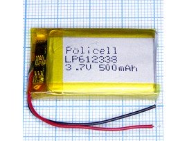 LP612338-PCM Аккумулятор 3.7V 500mAh  Li-POL