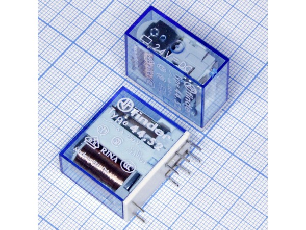 Реле 24VDC 445290240000 2С 6A/250VAC Finder