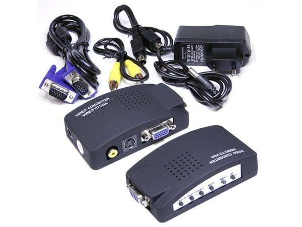 Конвертер RCA-Video, S-Video, VGA => VGA