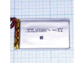 LP604374-PCM-LD Аккумулятор 3.7V 2200mAh  Li-POL
