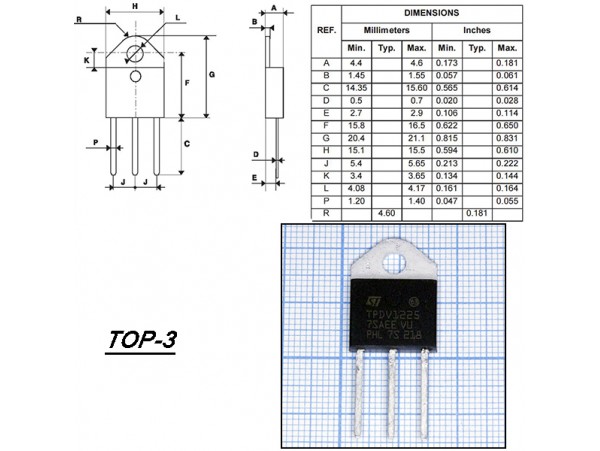 TPDV1225 симистор 25A/1200V