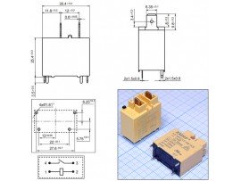 Реле 12VDC HF160F-12-H6  1A 20A/250VAC
