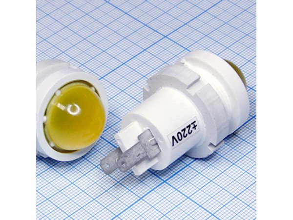 СКЛ12А-Ж-2-220 220V LED Лампа желтая