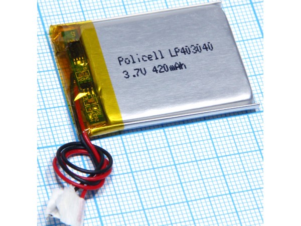 LP403040-PCM-LD Аккумулятор 3.7V/420mAh