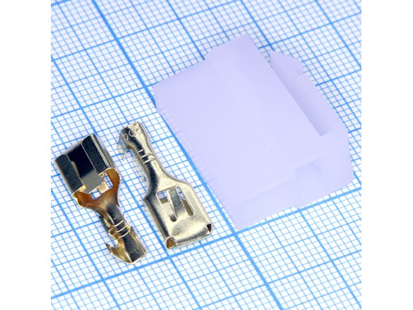 Нож.6,3 DJ7021-6.3-21 розетка в кожухе