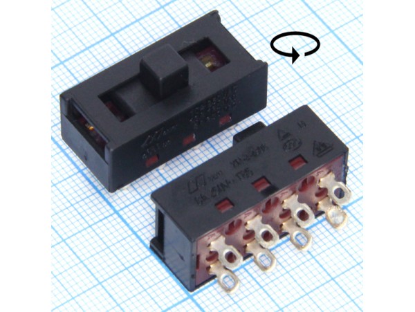 XN-2-2308 3 переключатель движковый 3пол. 8pin