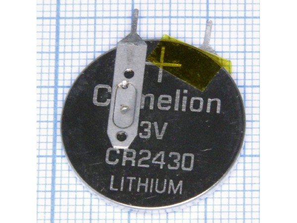 CR2430 Батарея 3V с выводами 2pin верт.