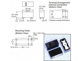 Реле 12VDC G2RL1AE12DC 1A 16A/250V