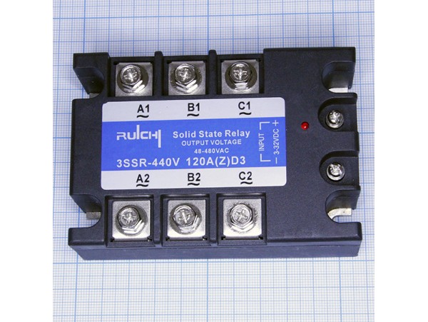 3SSR 440V 120A (Z)D3 (3-32v) реле твердотельное