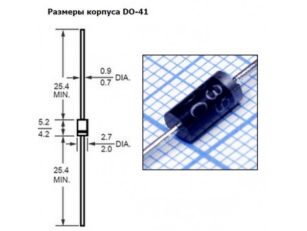 1N5399 (1,5А;1000V) Диод