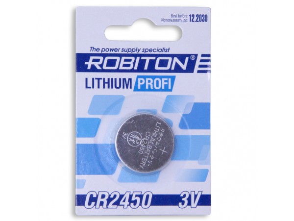 CR2450 батарея 3V Robiton