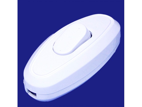Переключатель для бра белый 250V/6A on-off