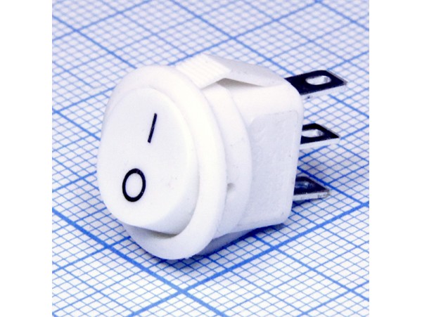 SWR-47 mini 250V/3A on-on белый переключатель