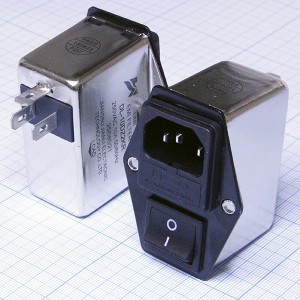 DL-10DZ2KR фильтр питания 250V/10A сетевой