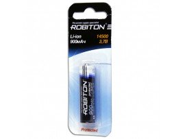 Аккумулятор 3,7V/900 14500 (d=14;L=50) Robiton с защ.