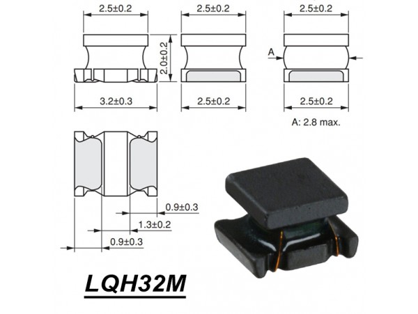 LQH32M 10мкГн 1210 Дросс.