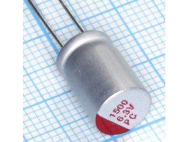 Конд.1500/6,3V 0812 PC полимерный