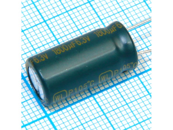Конд.1800/6,3V 1021 +105°С Jamicon