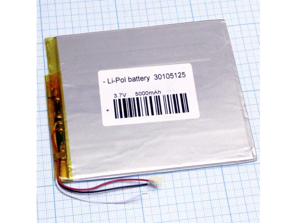 LP30105125-PCM-LD 3 pin акк. 3,7V/5000mAh