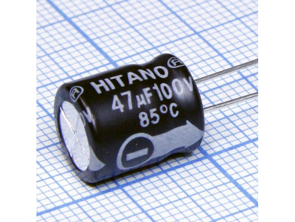 Конд.47/100V 1013 +85°C ECR