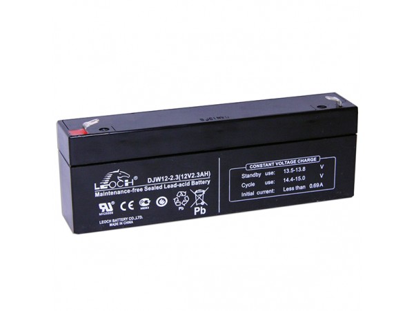 Аккумулятор 12V/2,3Ah DJW12-2.3 (178х34х60) LEOCH