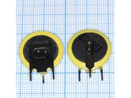 CR2032-PEN3 Батарейка 3V с 3 выводами, вертик.