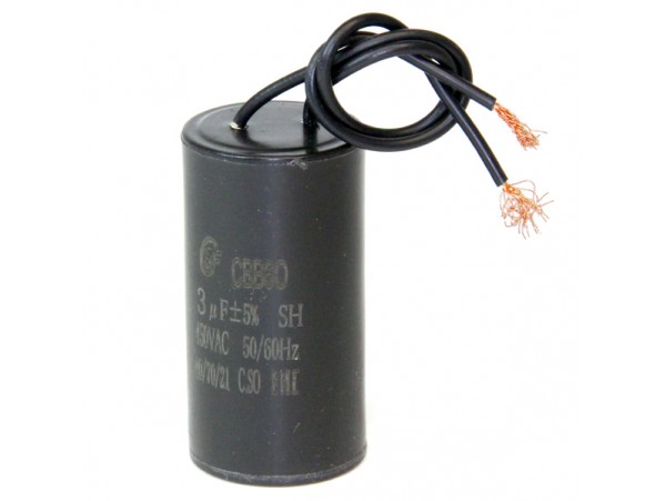 Конд.3/450V 2855 50гц CBB60 провод/без винта