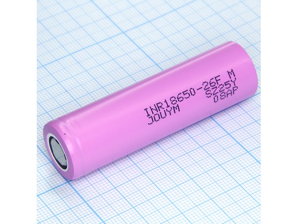 Аккумулятор 3,7V/2600 INR18650-26F (d=18;L=65)