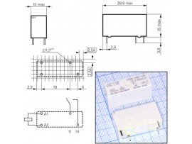 Реле 24VDC V23061-A1007-A302 1A 8A/250VAC