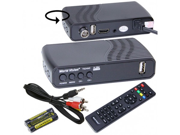 World Vision T624M2 ресивер кабельный DVB-C, DVB-T2