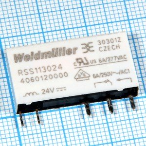 Реле 24VDC RSS113024 24VDC-REL1U 1C 6A/250VAC