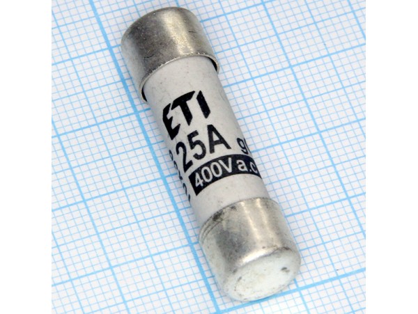 Пред.25А(d=10;L=38) 250V керамика