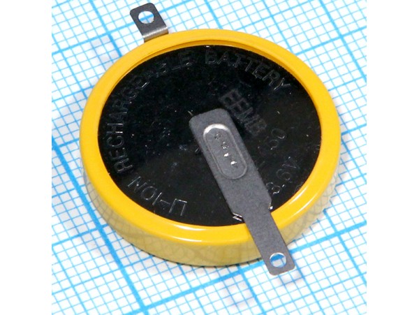 LIR2450-LBY2 аккумулятор 3,6V/0,12Ah с выводами